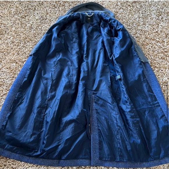 7 for All Mankind • Long Jacket with Detachable Hoodie - Picture 8 of 12